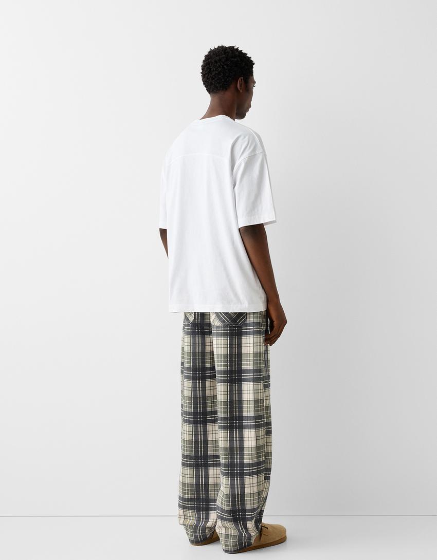 Calças balloon quadrados-Caqui-6