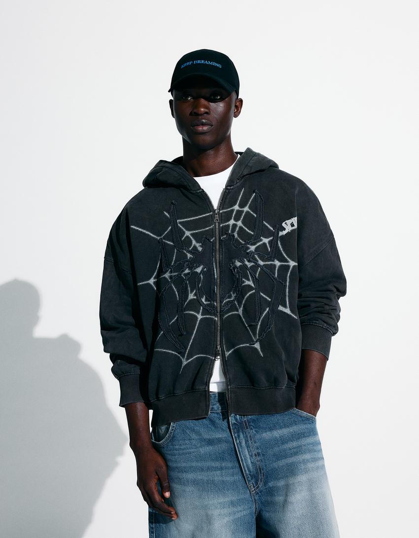 Sweatshirt Mit Rei verschluss Spiderman Sweatshirts Herren Bershka sweatshirt-mit-rei-verschluss-spiderman-sweatshirts-herren-bershka