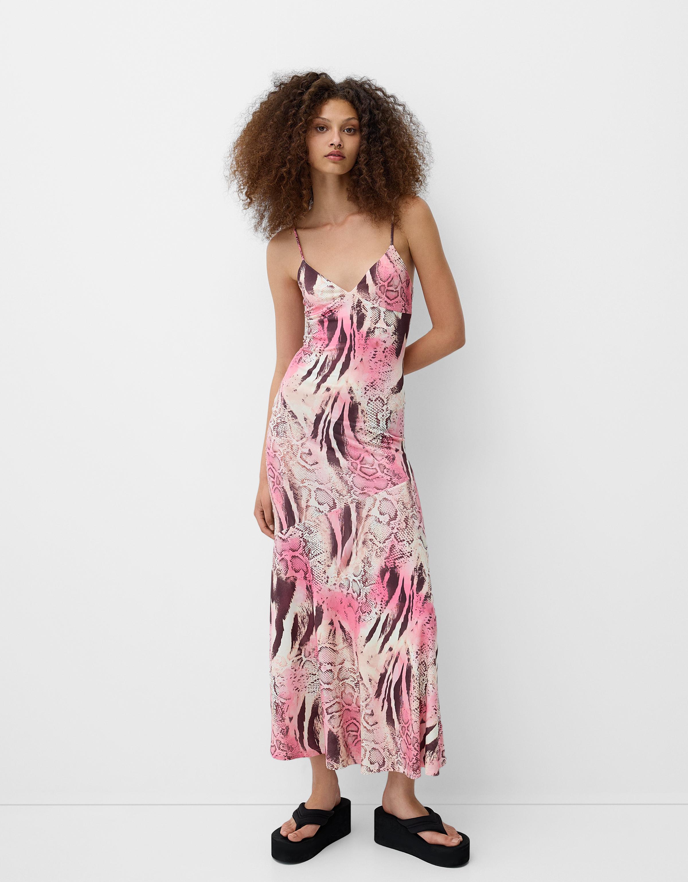 Vestido animal orders print bershka