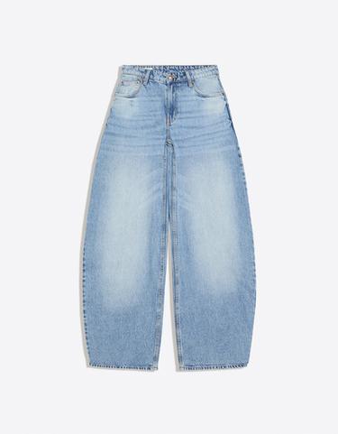 High-waist barrel jeans — Light blue 5