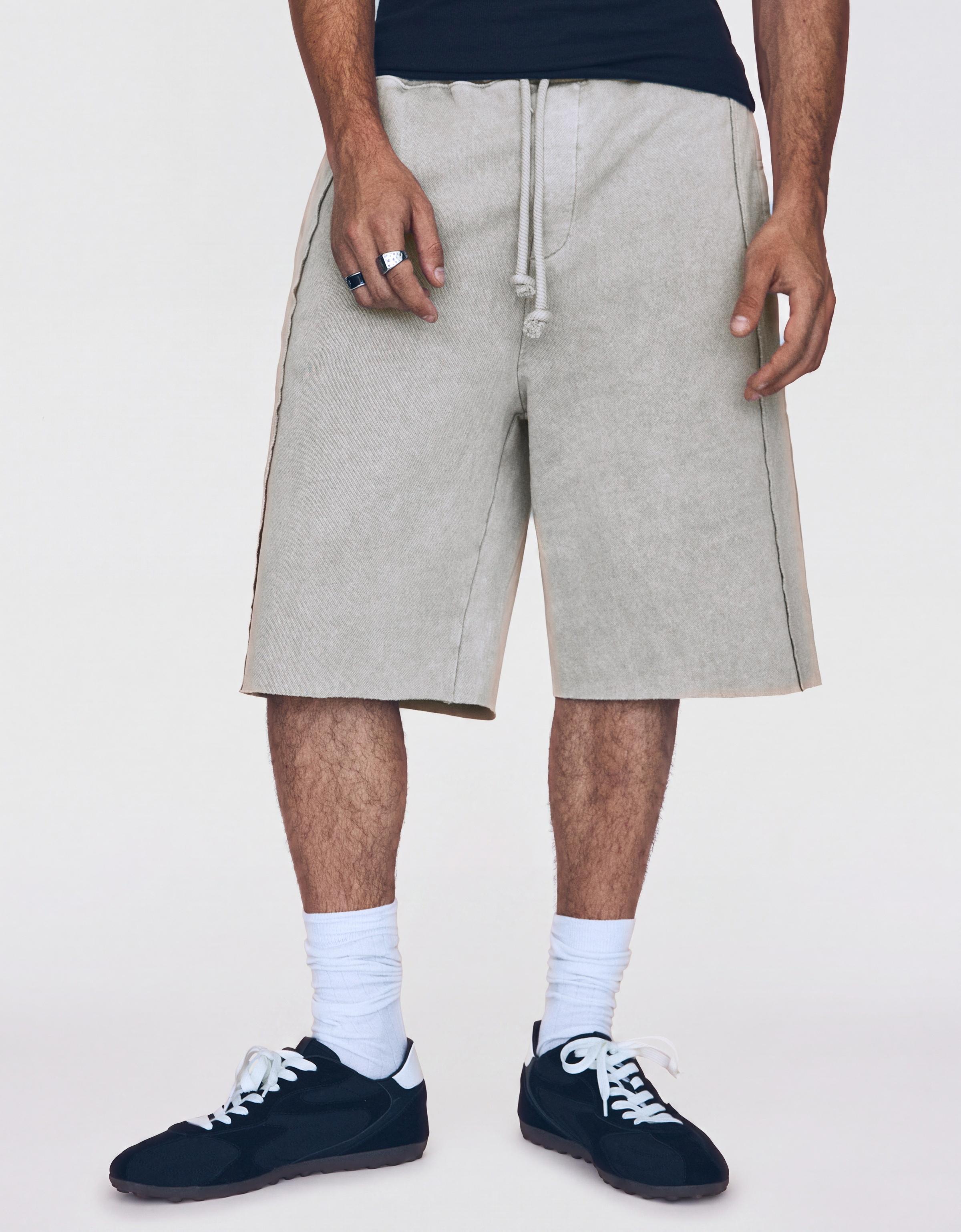Baggy jort Bermuda shorts — Stone
