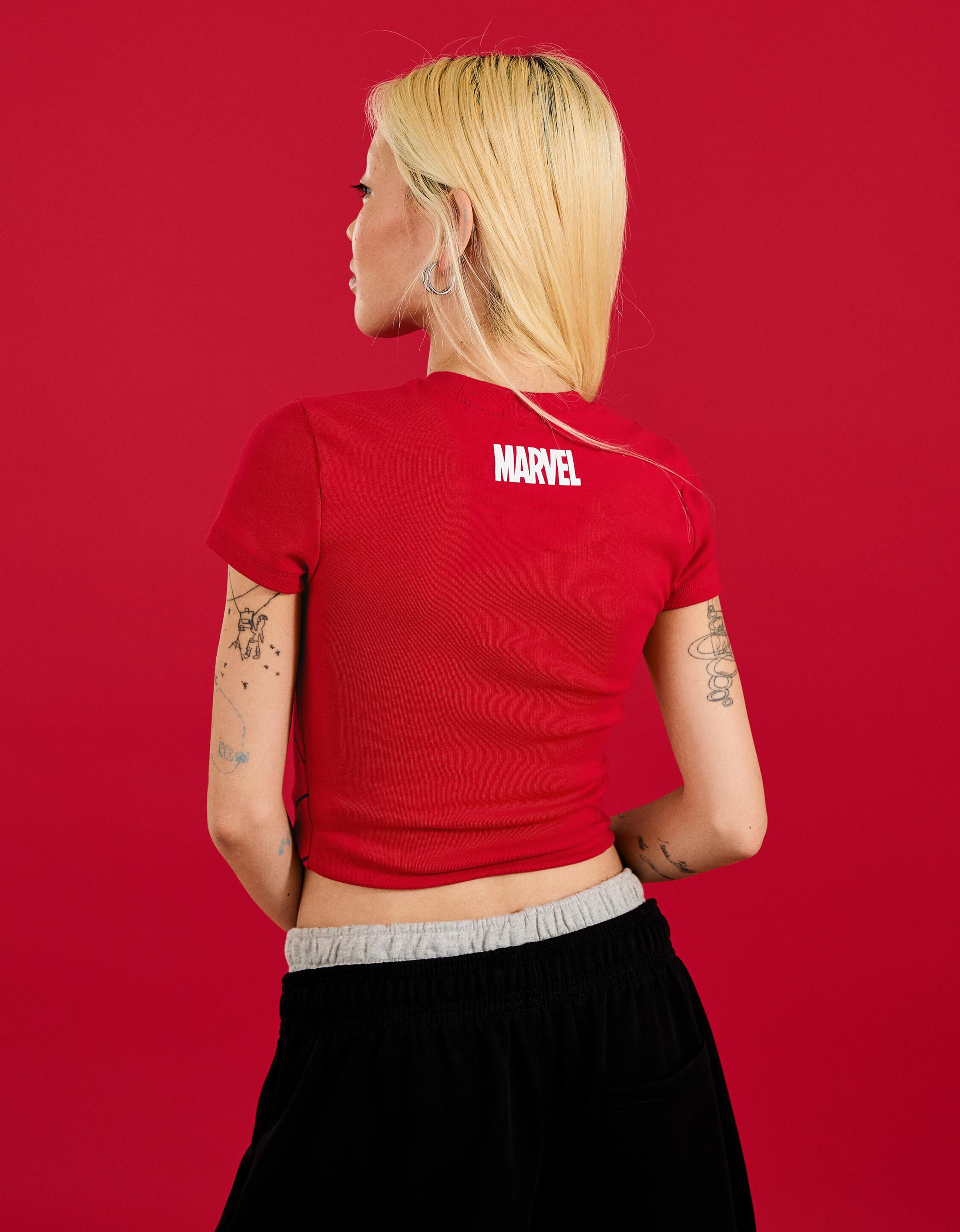 SPIDER-MAN fitted T-shirt — Red