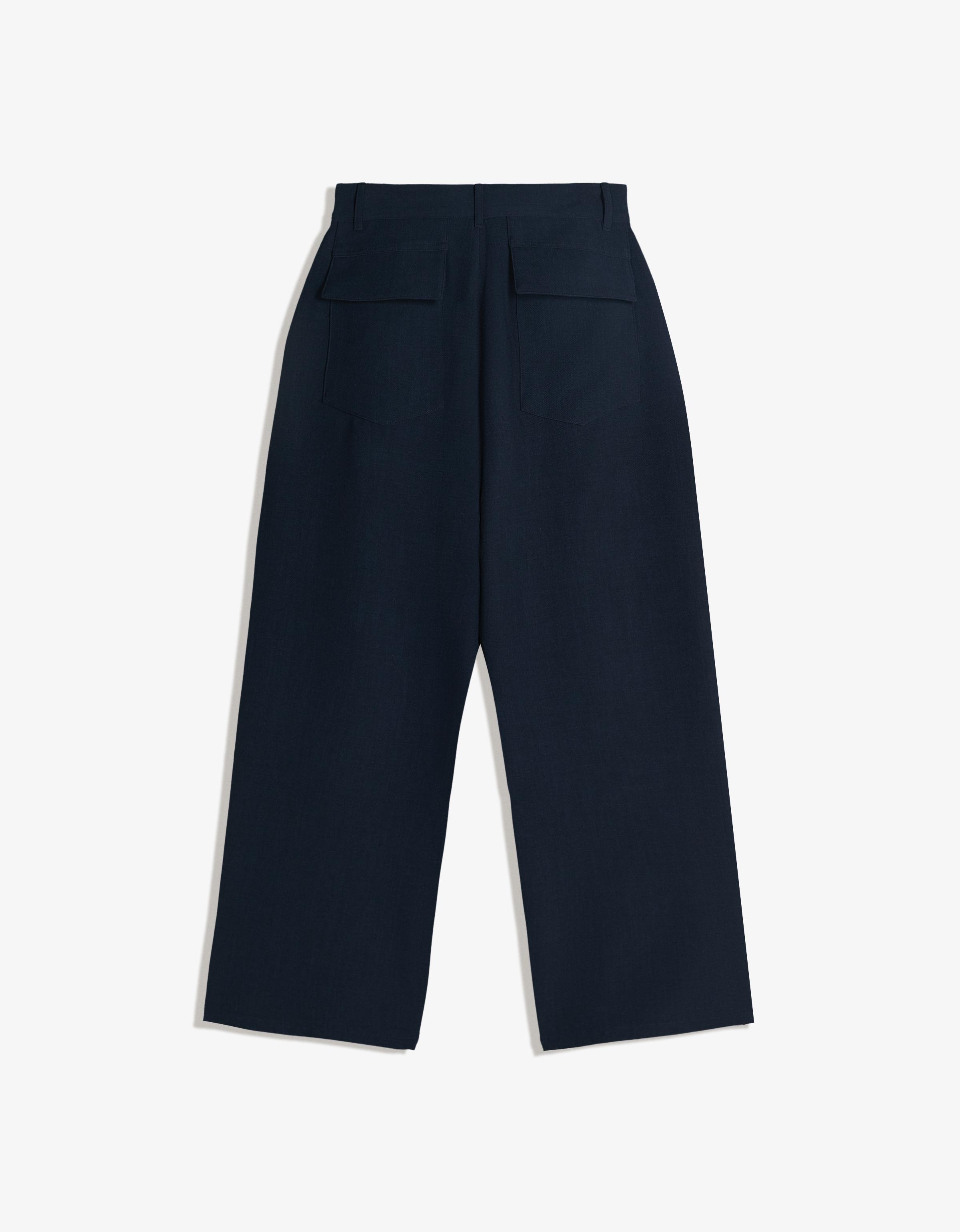 Super baggy tailored trousers — Navy