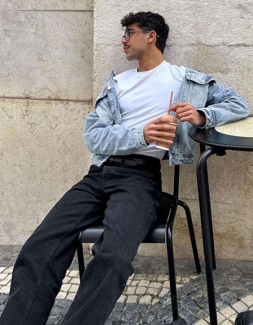 Denim jacket-Light blue