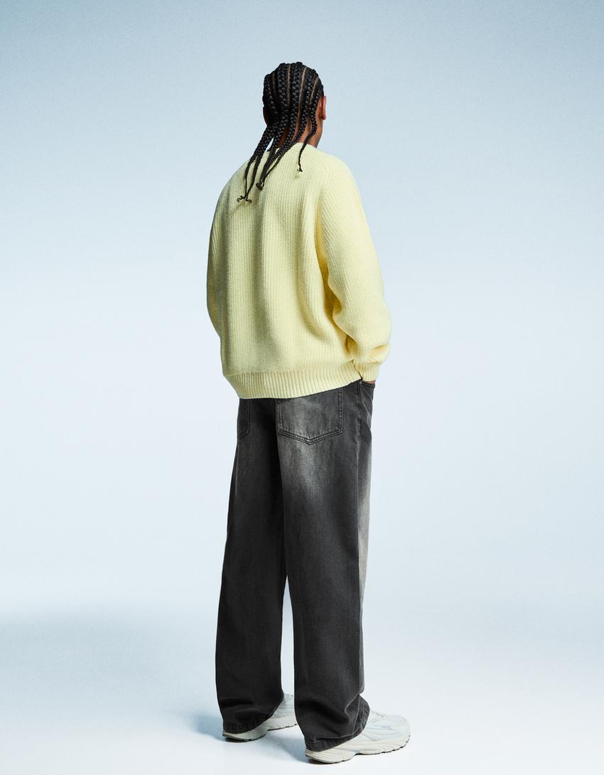 Jeans super baggy-Negro