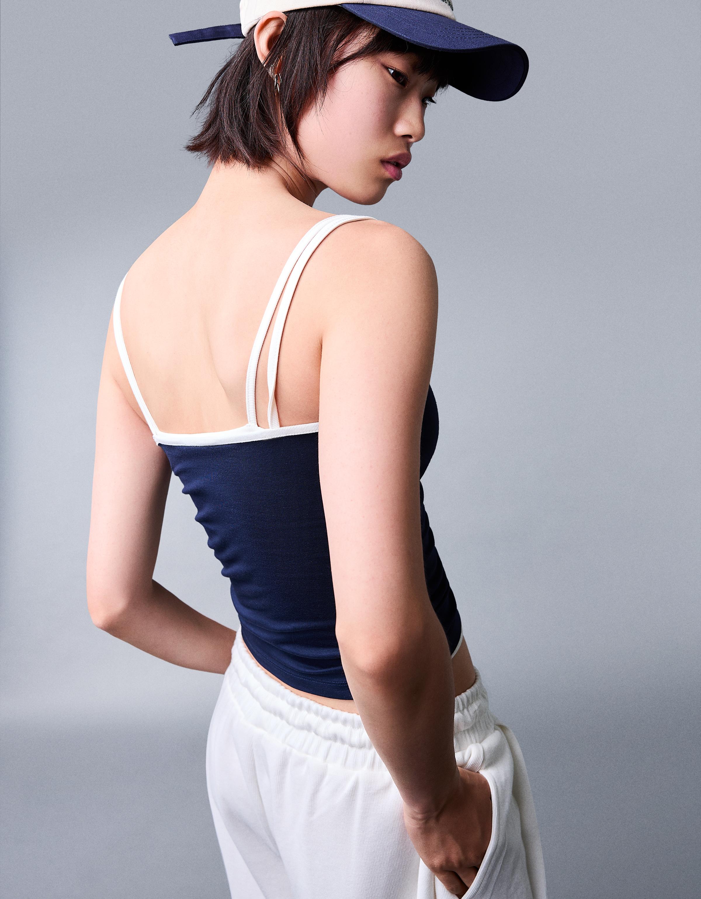 【BERSHKA】Oversized Tank Top ベルシュカ Tank top - Women | Bershka