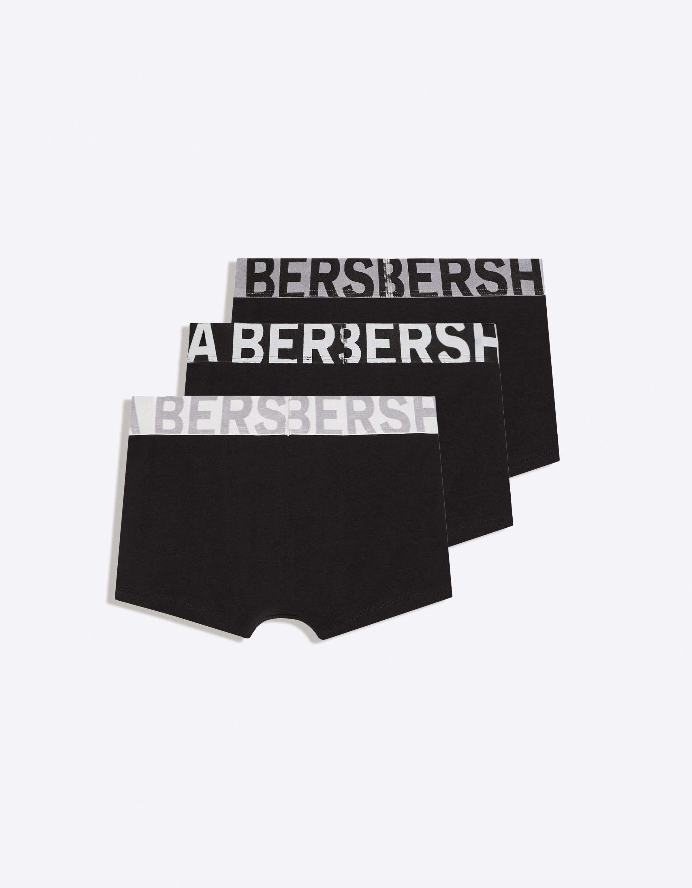3-pack of wide-waistband boxers — Dark grey