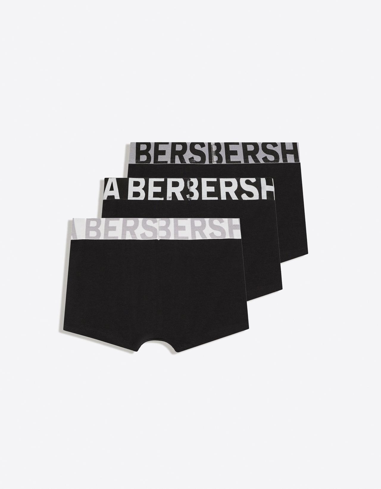 3-pack of wide-waistband boxers — Dark grey