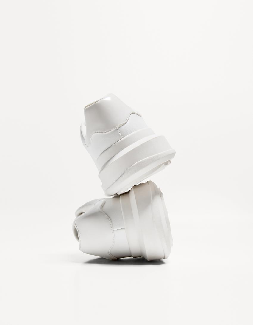 Sneaker mit dicker Sohle-Weiss-2