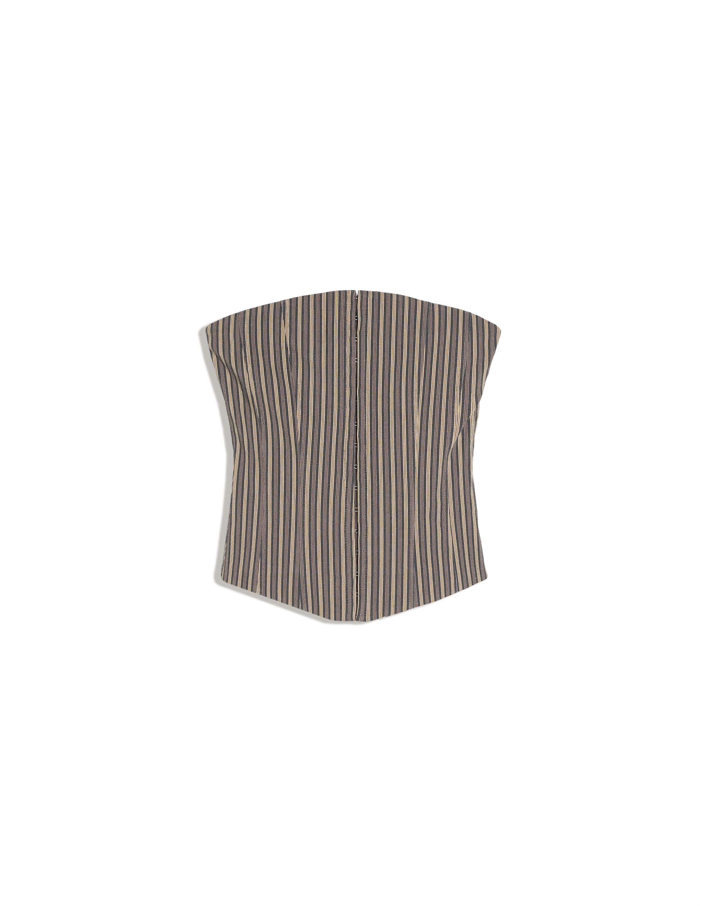 Corset bandeau top — Grey