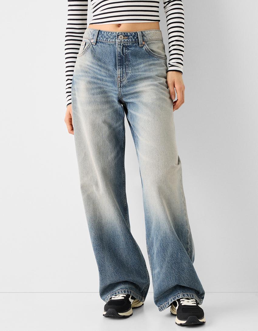 Bol kesim jean-Açık mavi-1