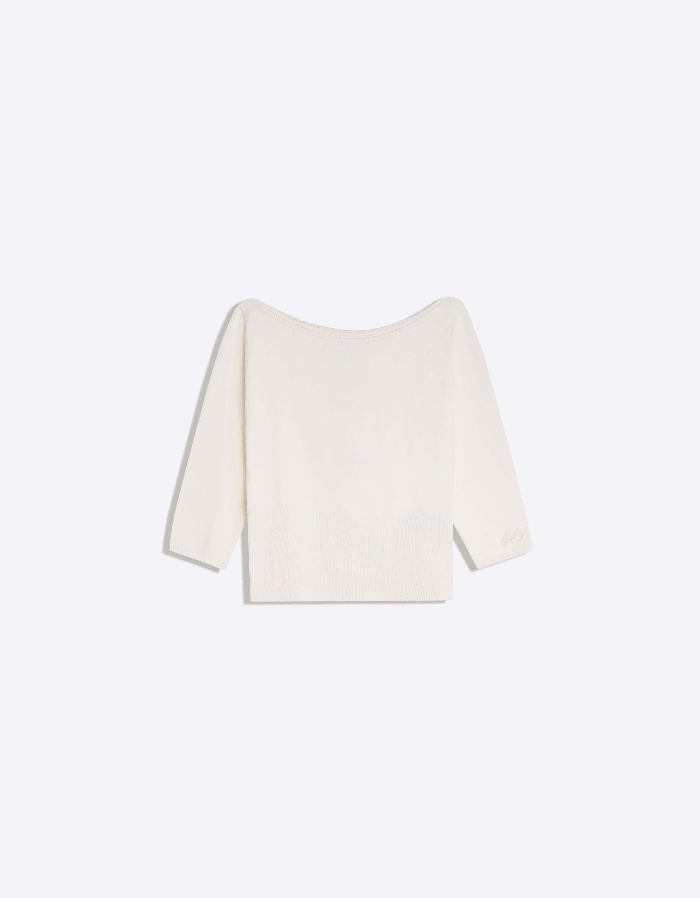 Boat neck jumper — Cream