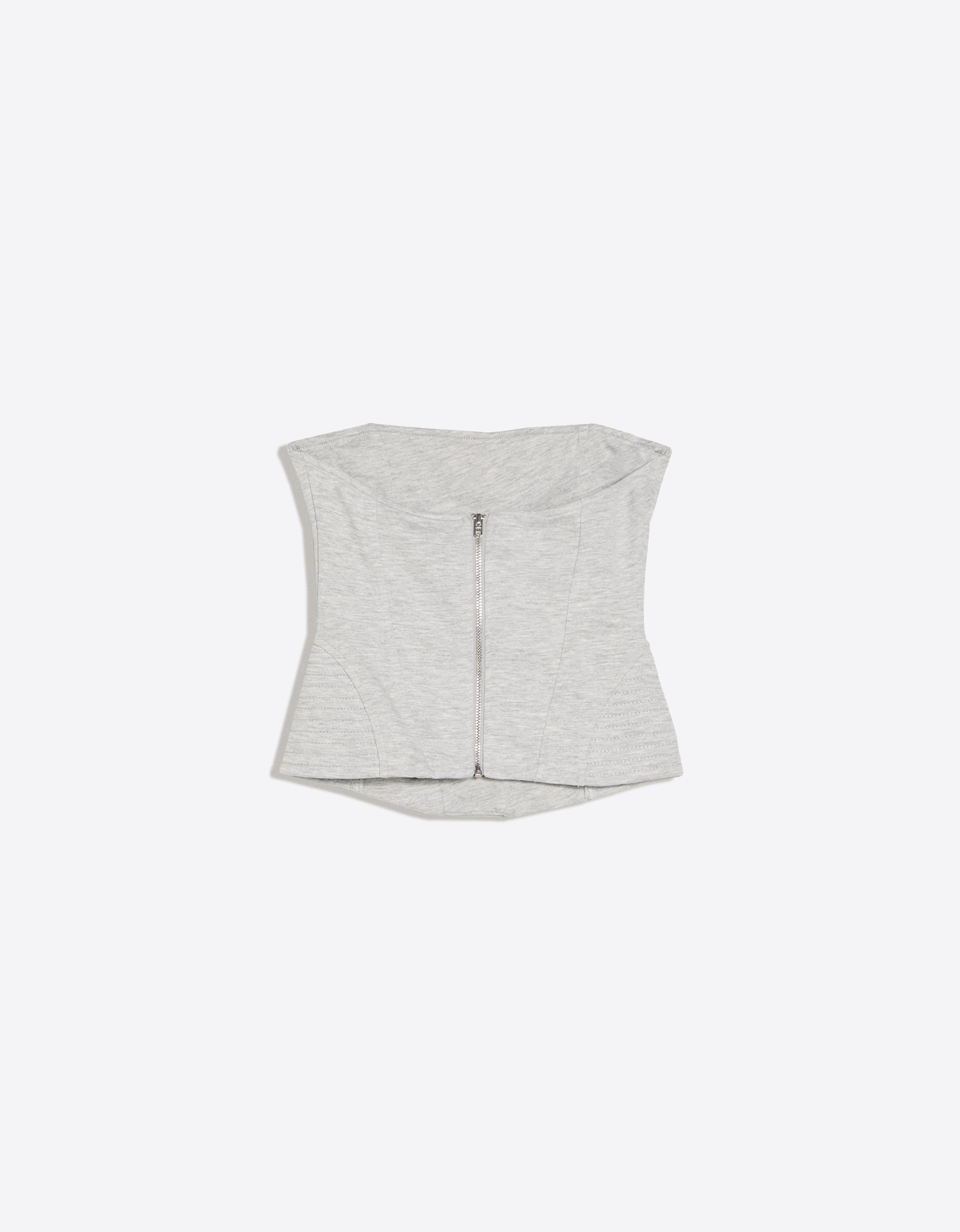 Corset bandeau top — Grey