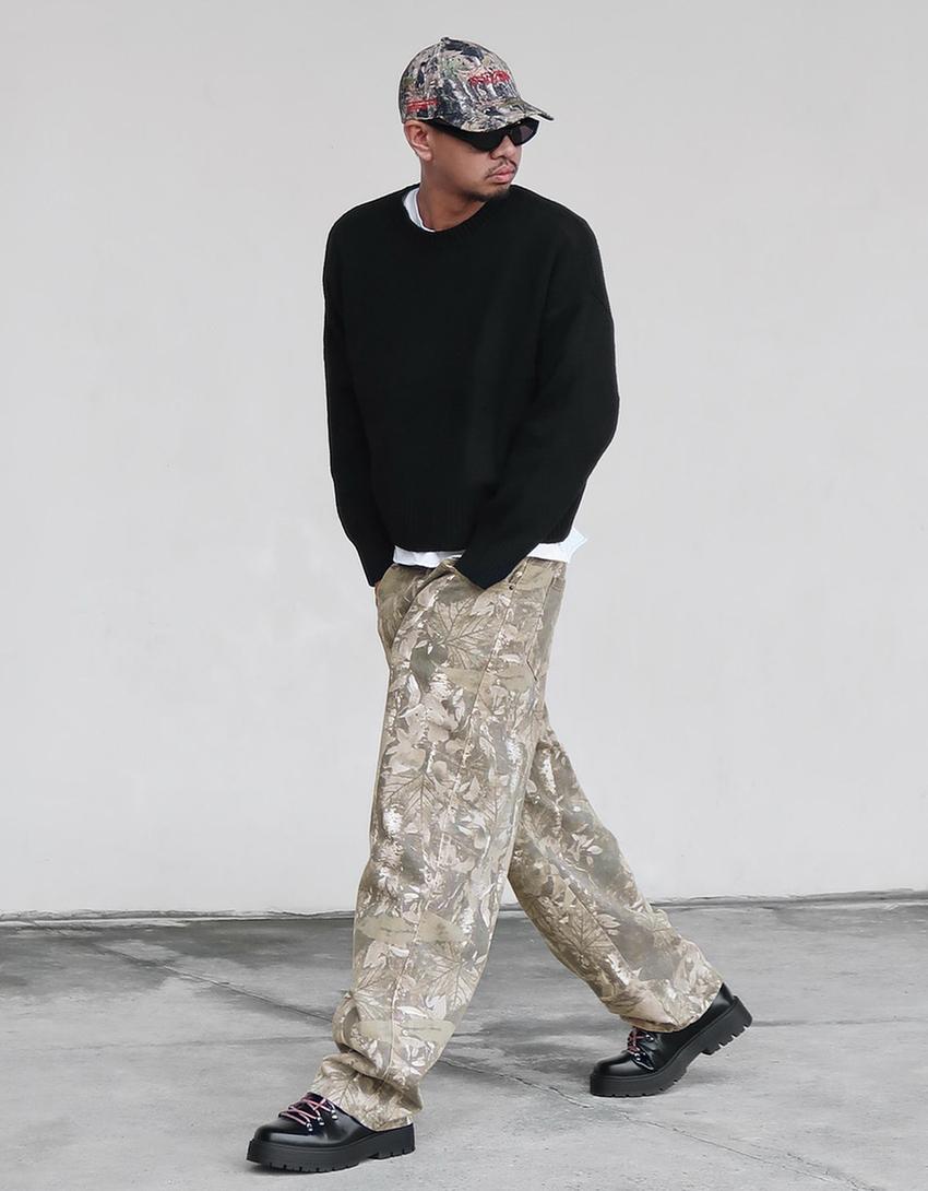 Pantalón superbaggy print-Multicolor