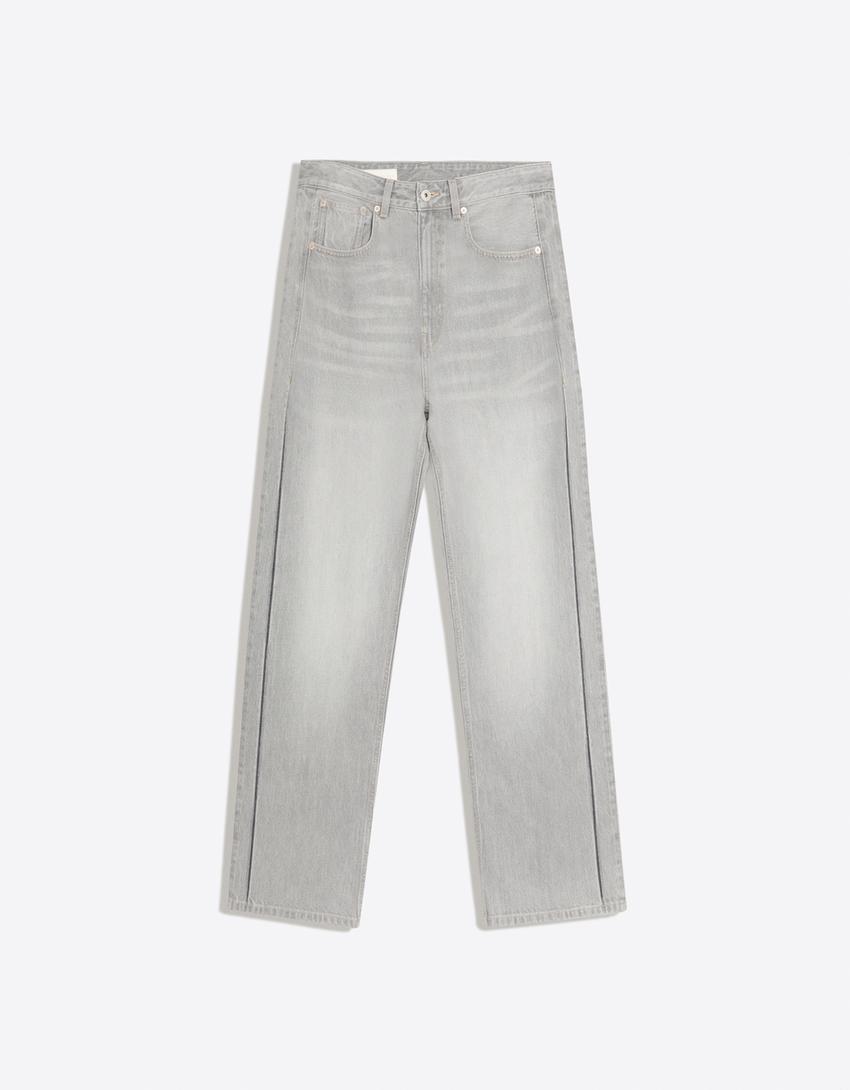 Loose fit jeans-Grey