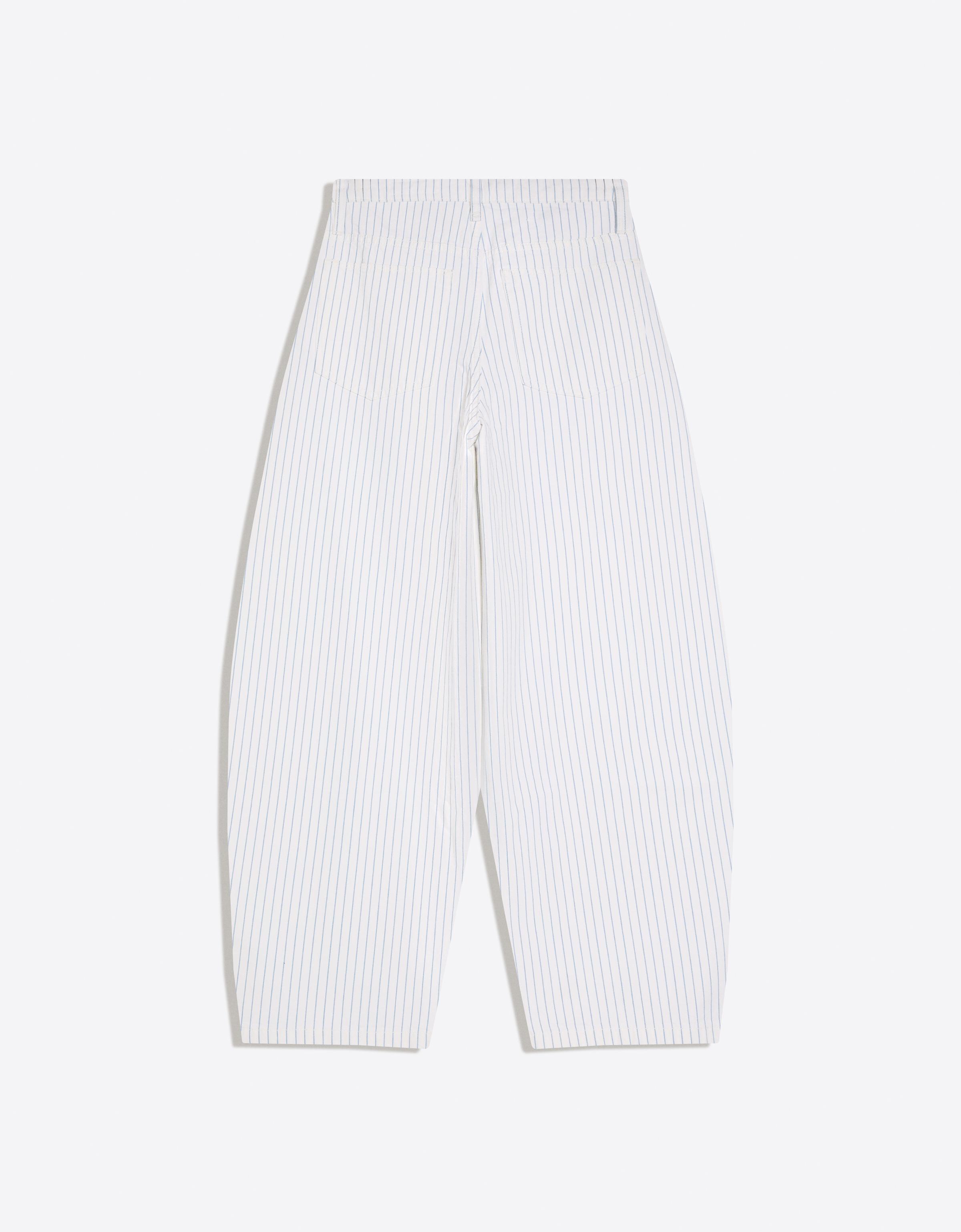 Stripe balloon trousers