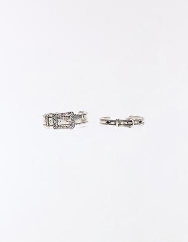 Pack of 2 buckle bracelets — Silver 3