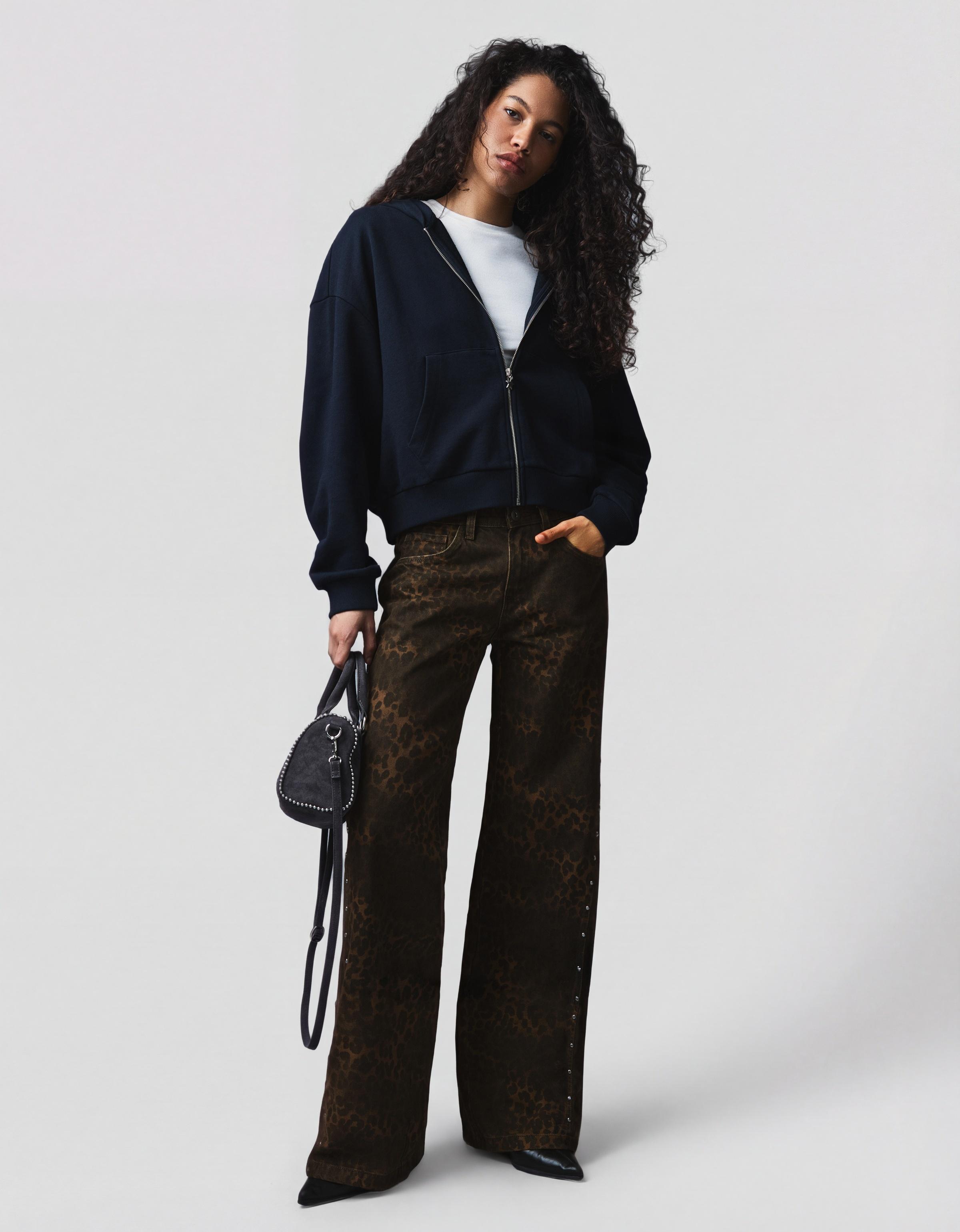 Straight fit fitilli kumaş pantolon - Görsel 62