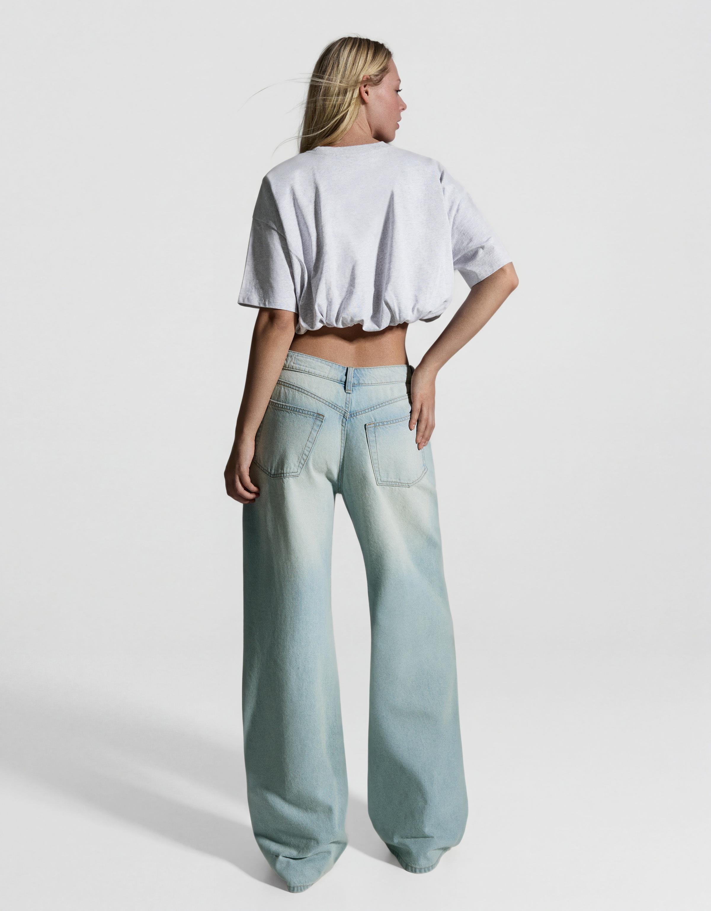 Slouchy düşük bel jean - Görsel 18