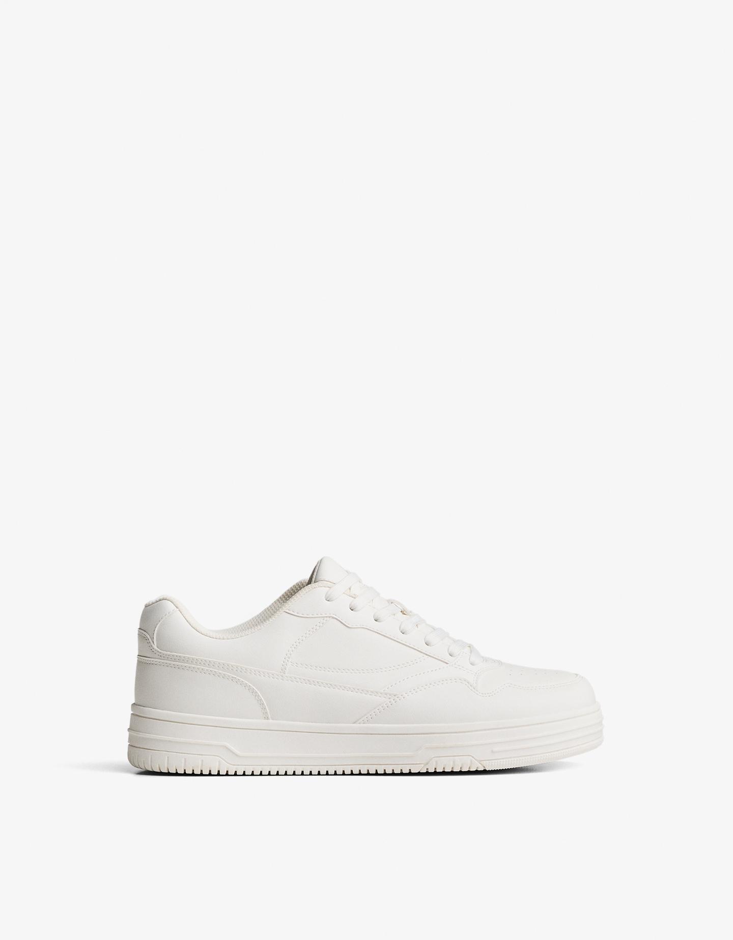 Bershka podstawowe buty sportowe street biały