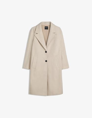 Soft-touch long coat — Sand 5