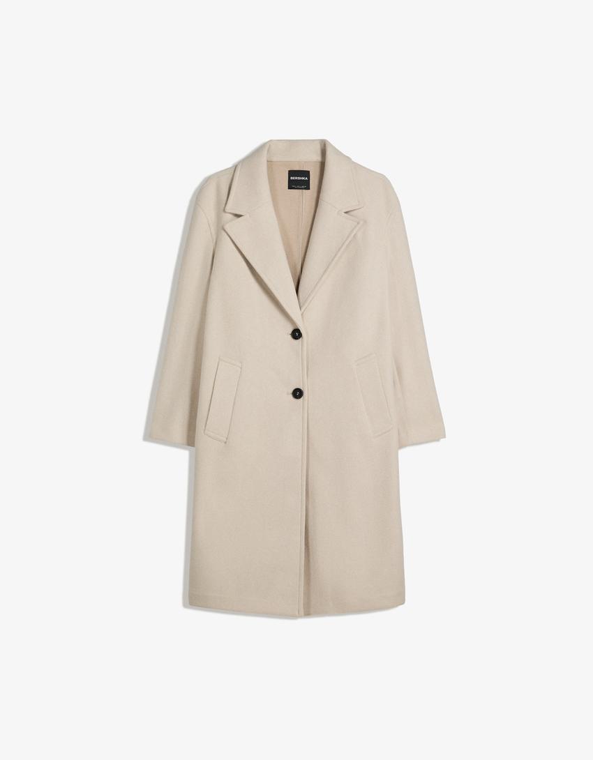 Long soft coat-Sand-3