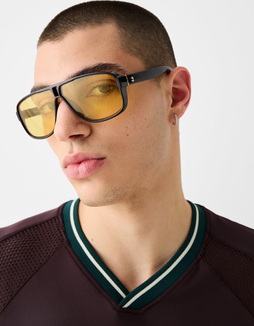 Lunettes de soleil-Jaune-0