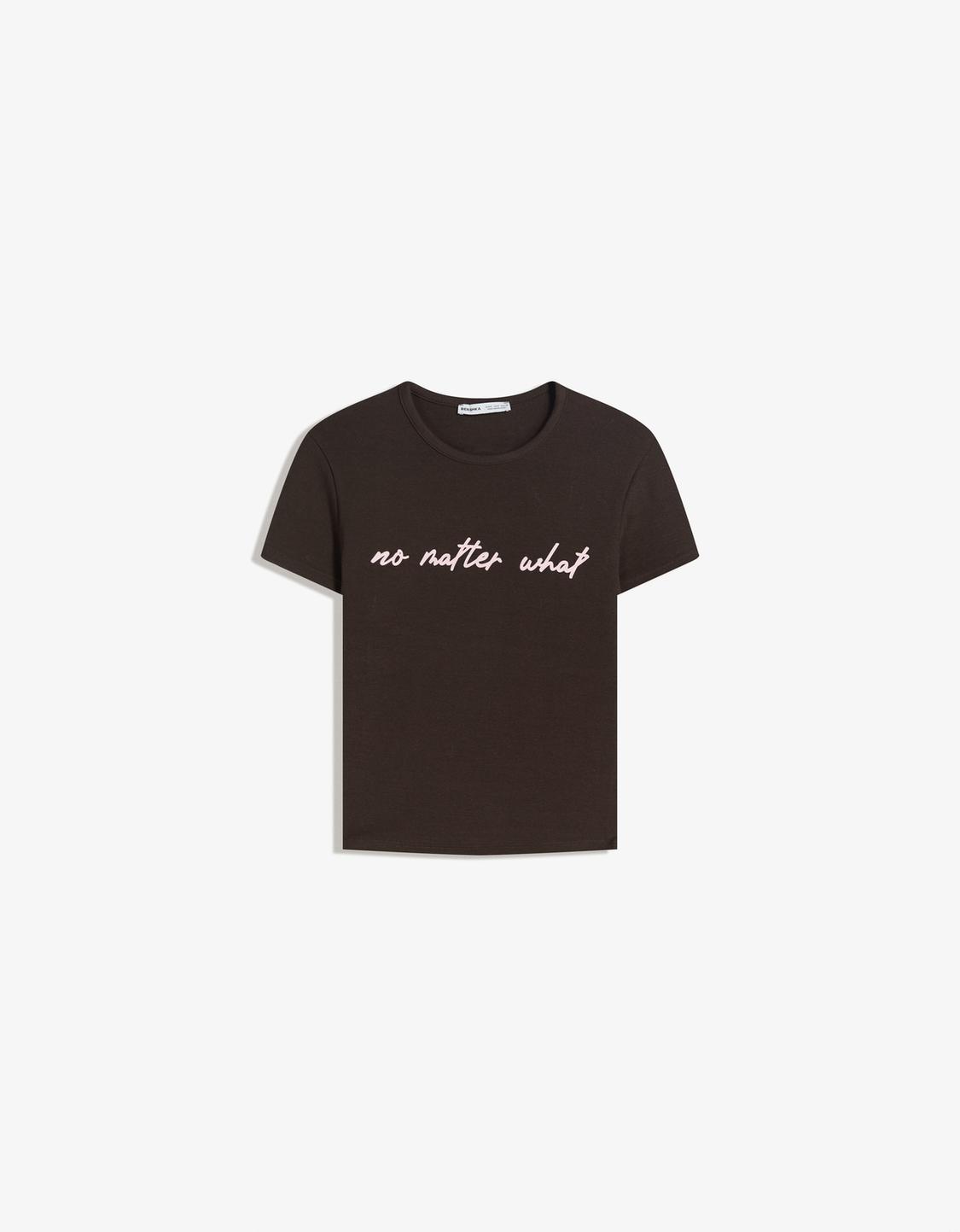 Short sleeve T-shirt with print