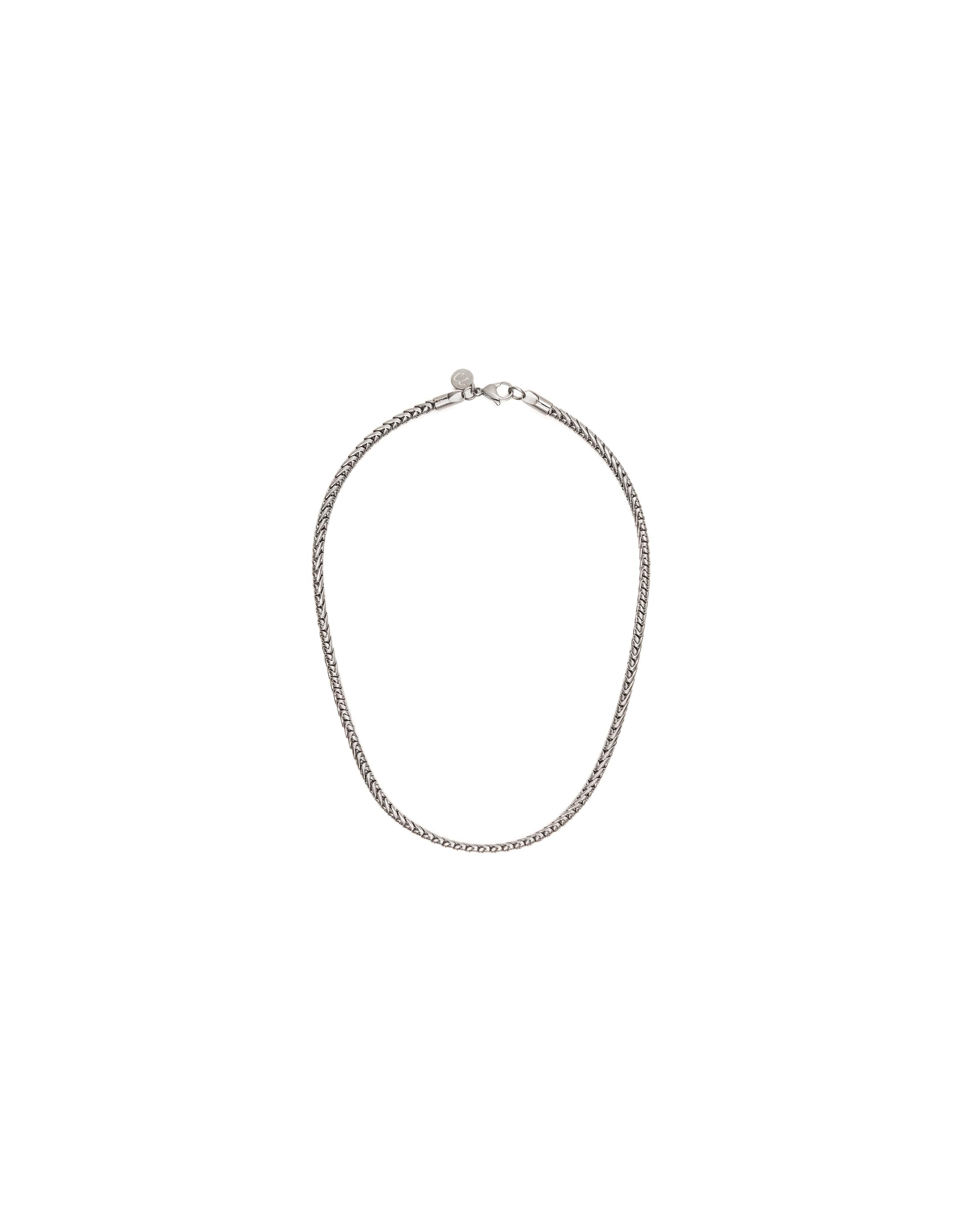 Tubular steel chain — Silver