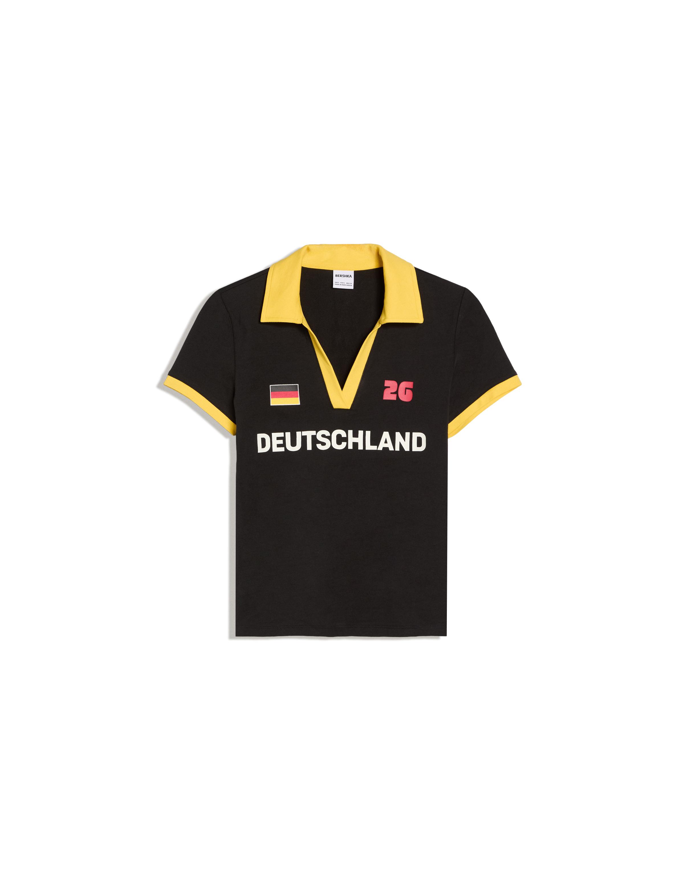 Fitted Germany FIFA WORLD CUP™ polo shirt — Black
