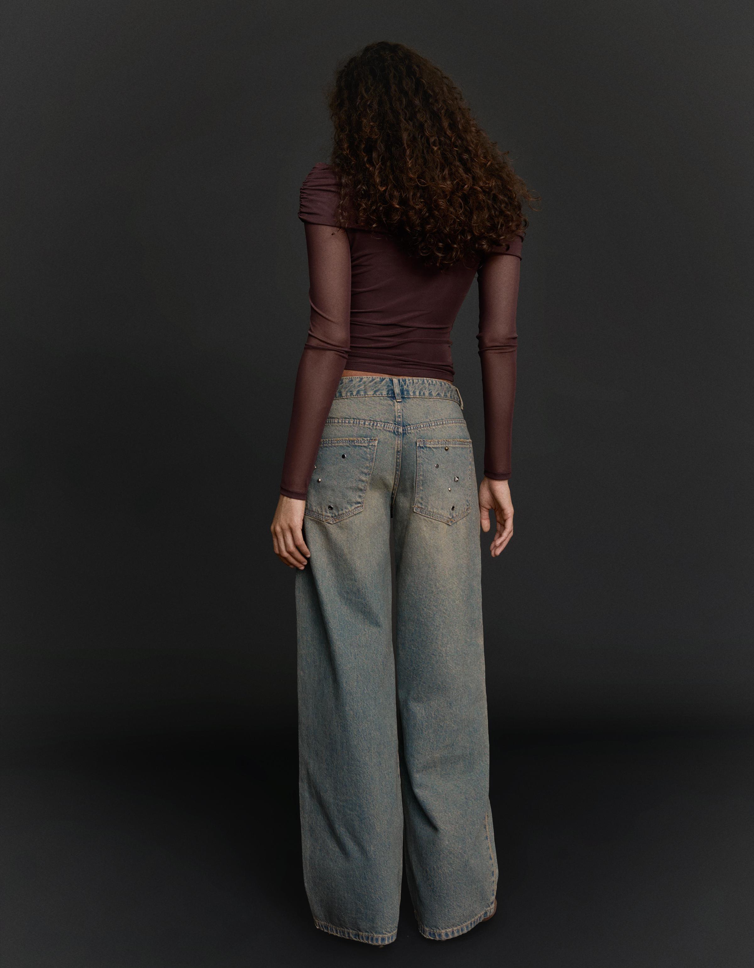 Düşük bel boyfriend jean - Görsel 15