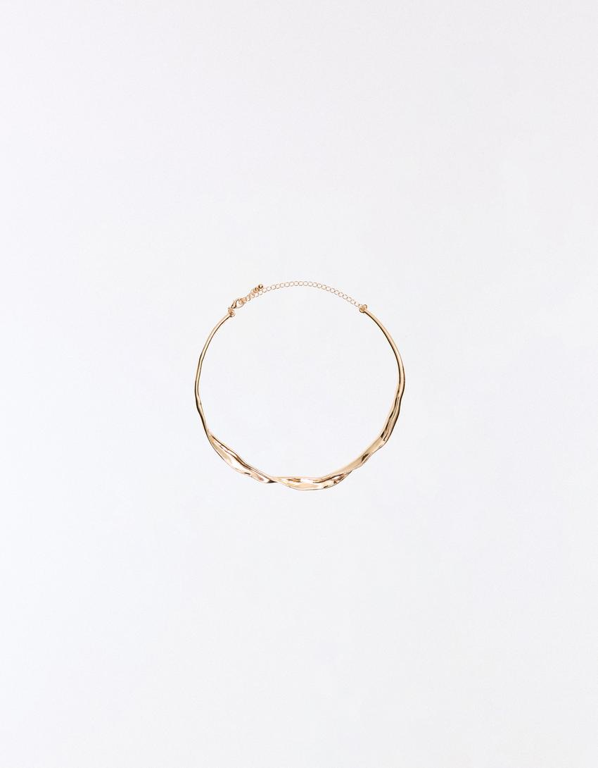 Rigid necklace-Gold