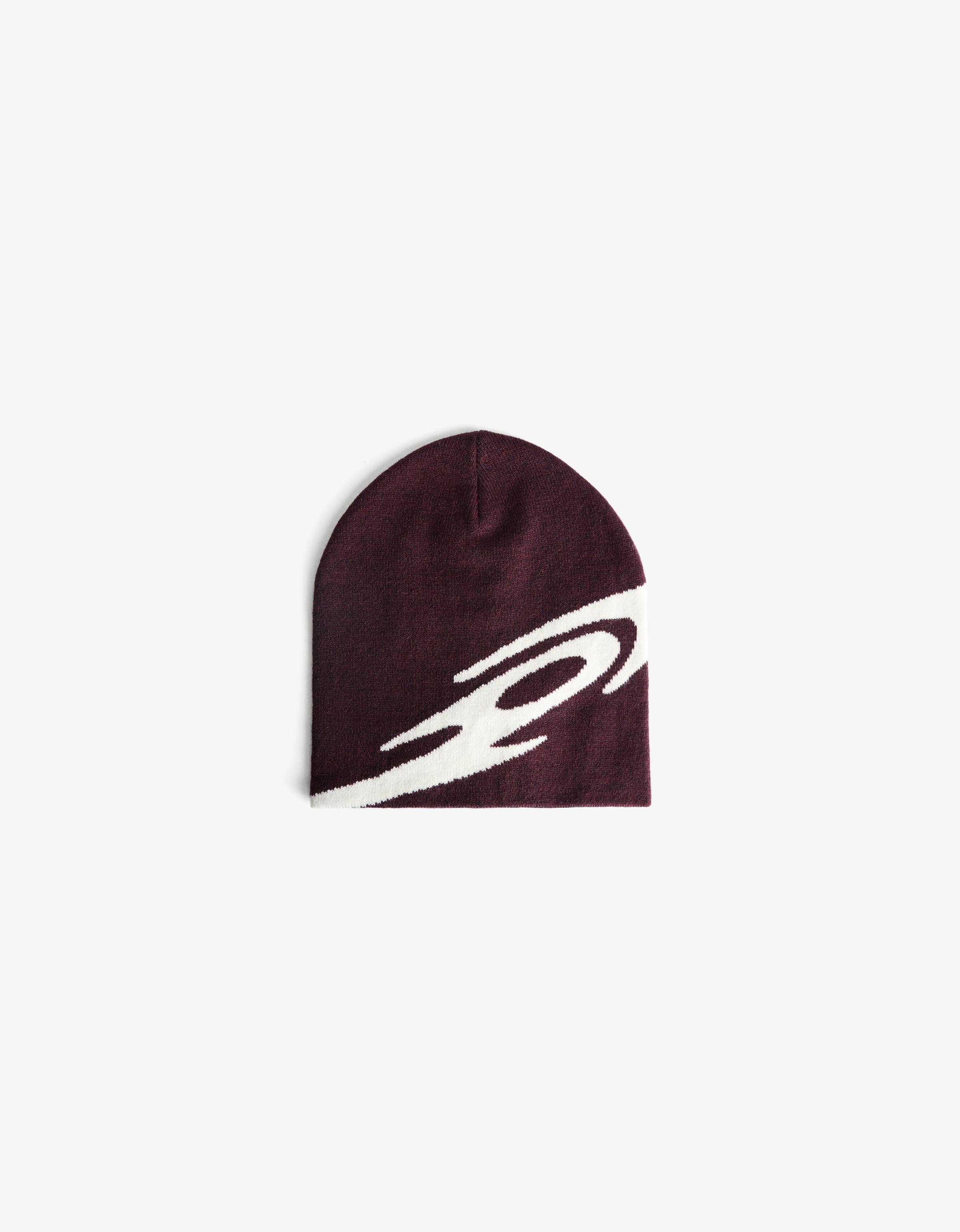 Bershka Beanie Aus Core Herren Bordeaux
