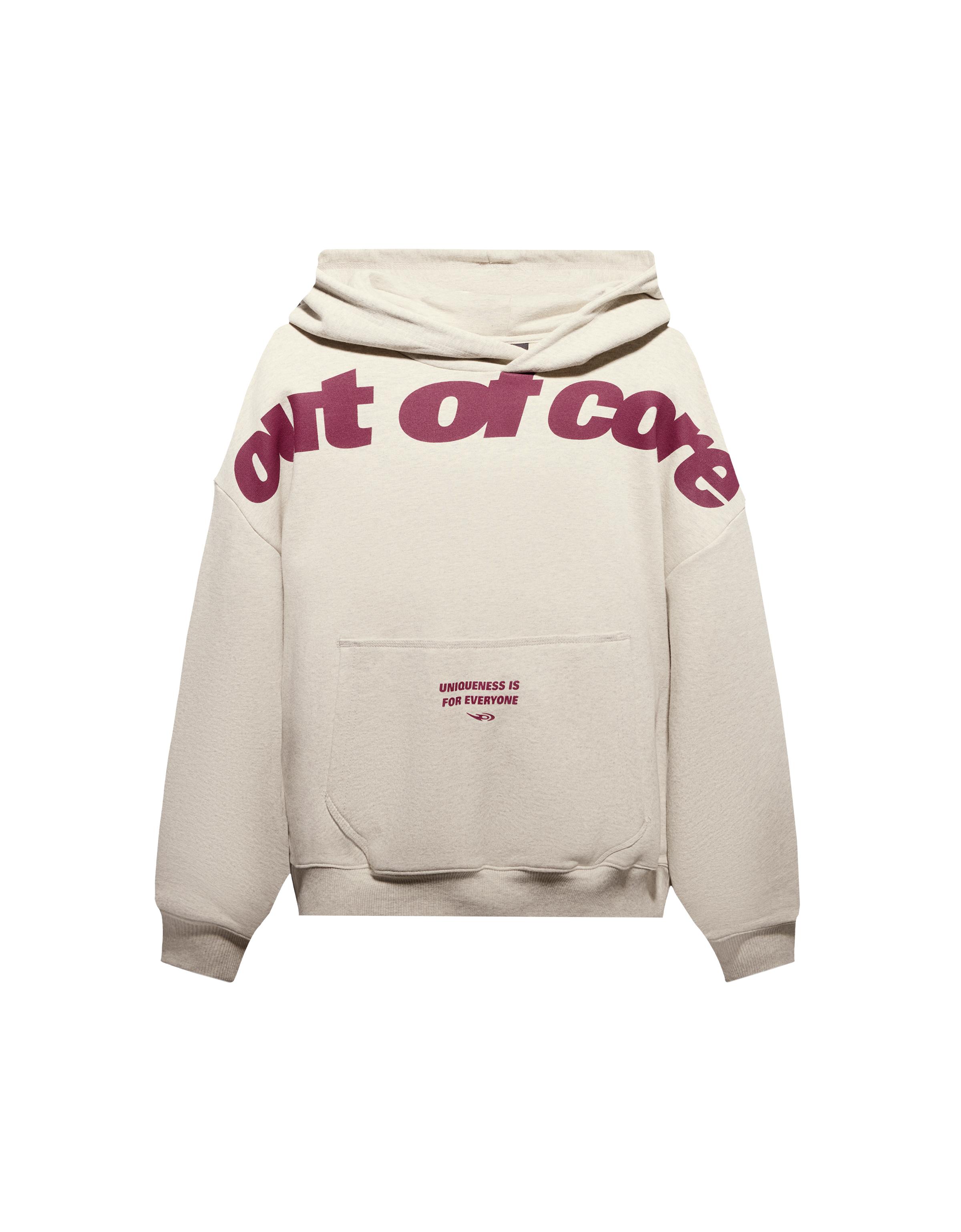 Bershka Boxy-Hoodie Out Of Core Herren Xl Grau
