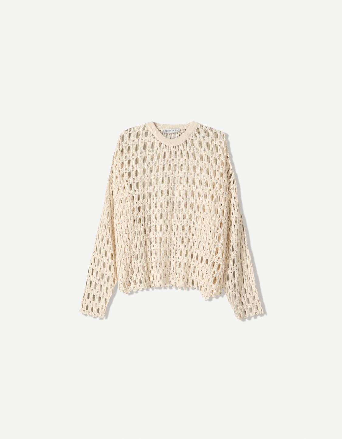 Open-knit sweater