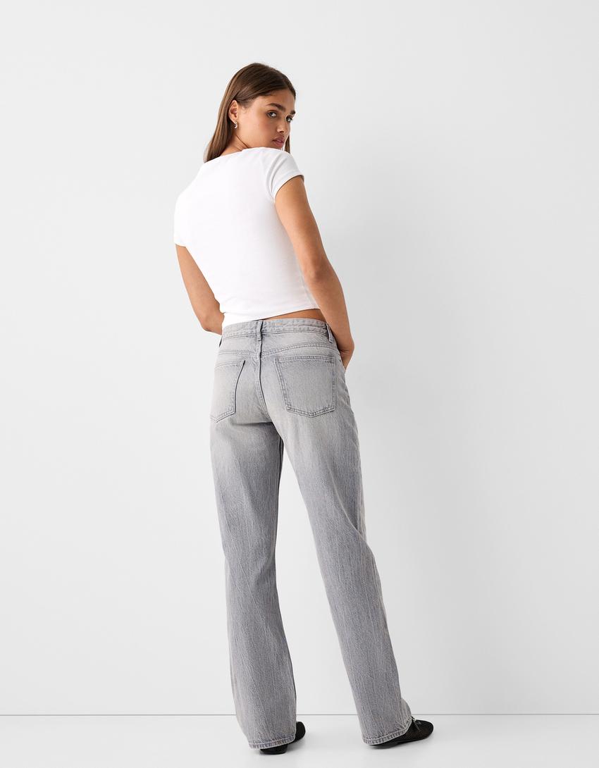 Straight fit jean-Gri-2