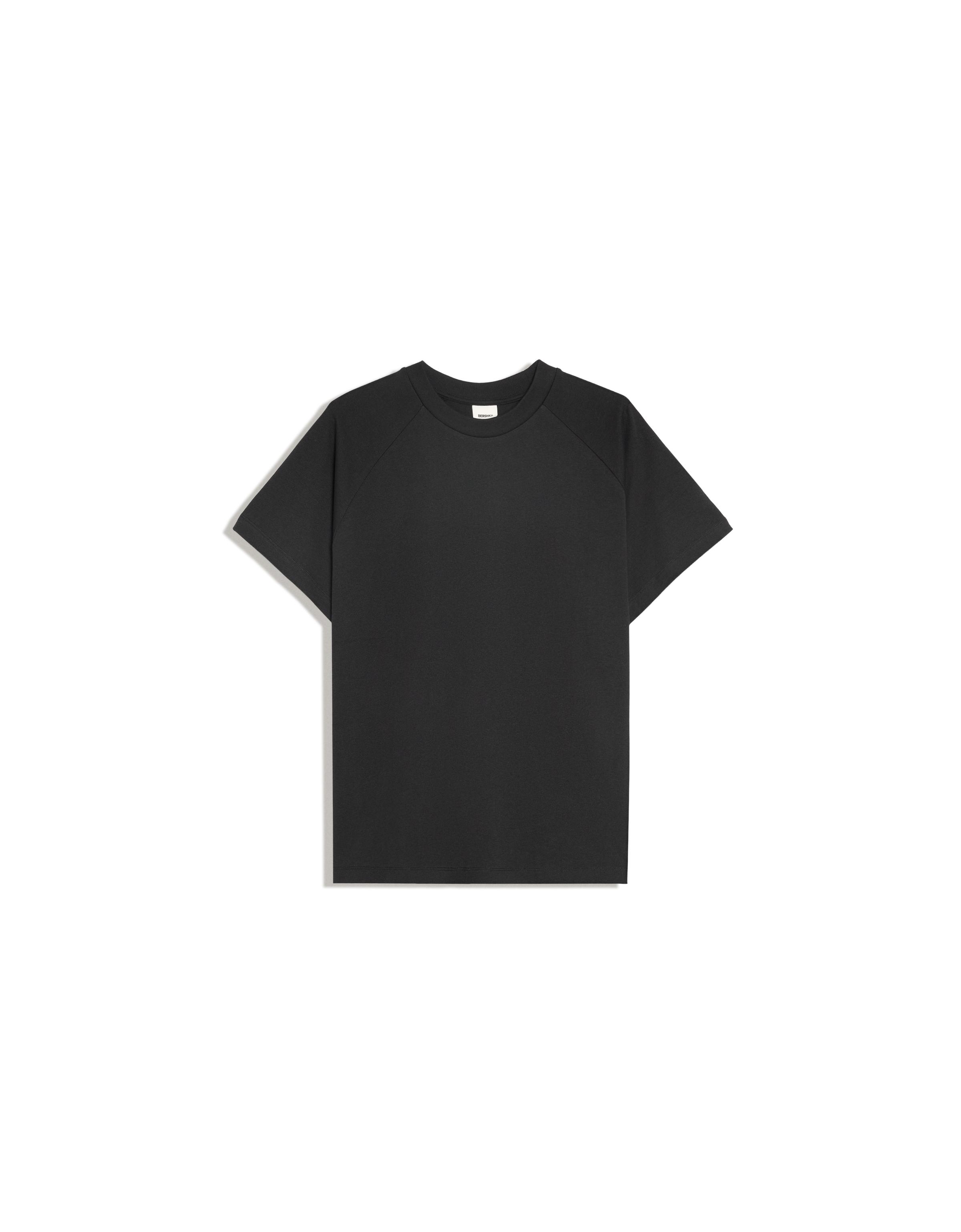 Raglan short sleeve T-shirt — Black