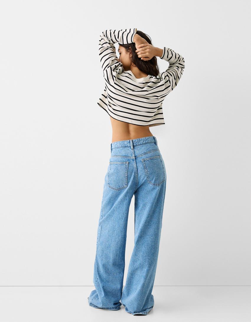 Striped jumper-White / Black
