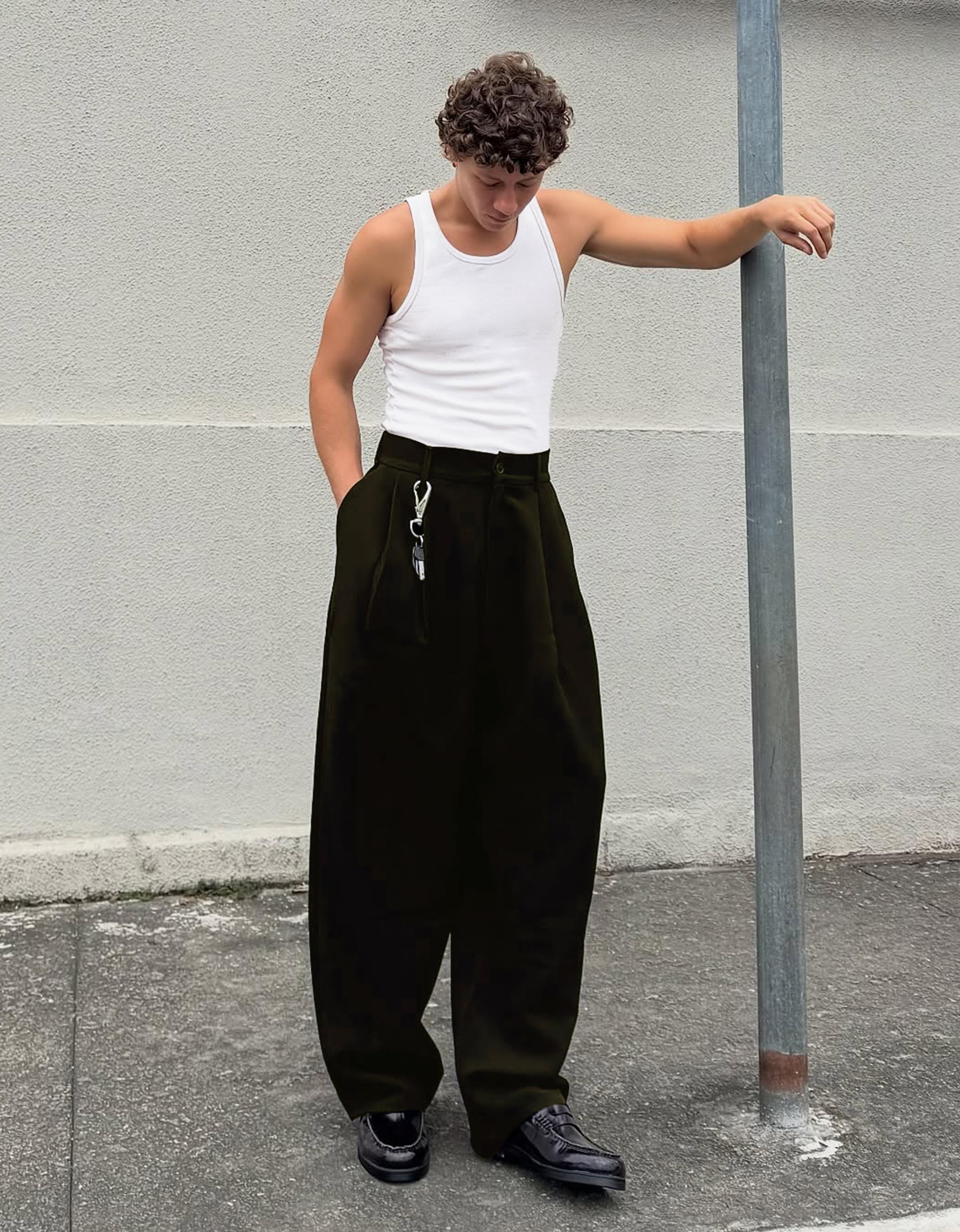 Piliseli superbaggy jogger fit pantolon - Görsel 90