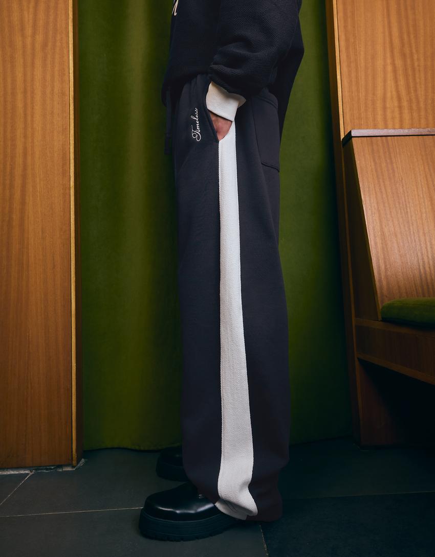 Balloon trousers-Navy