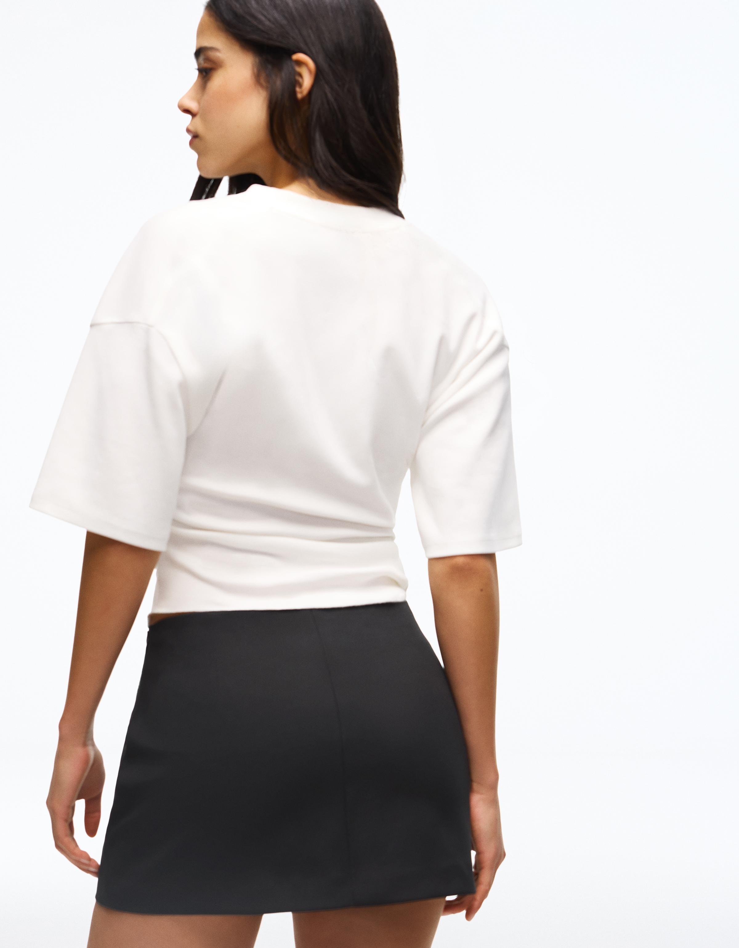 Tokalı mini şort etek - Görsel 24