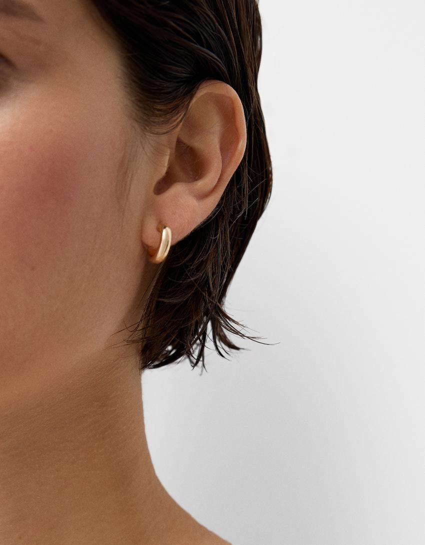 Lot 9 boucles d’oreilles imprimé animal-Or-1