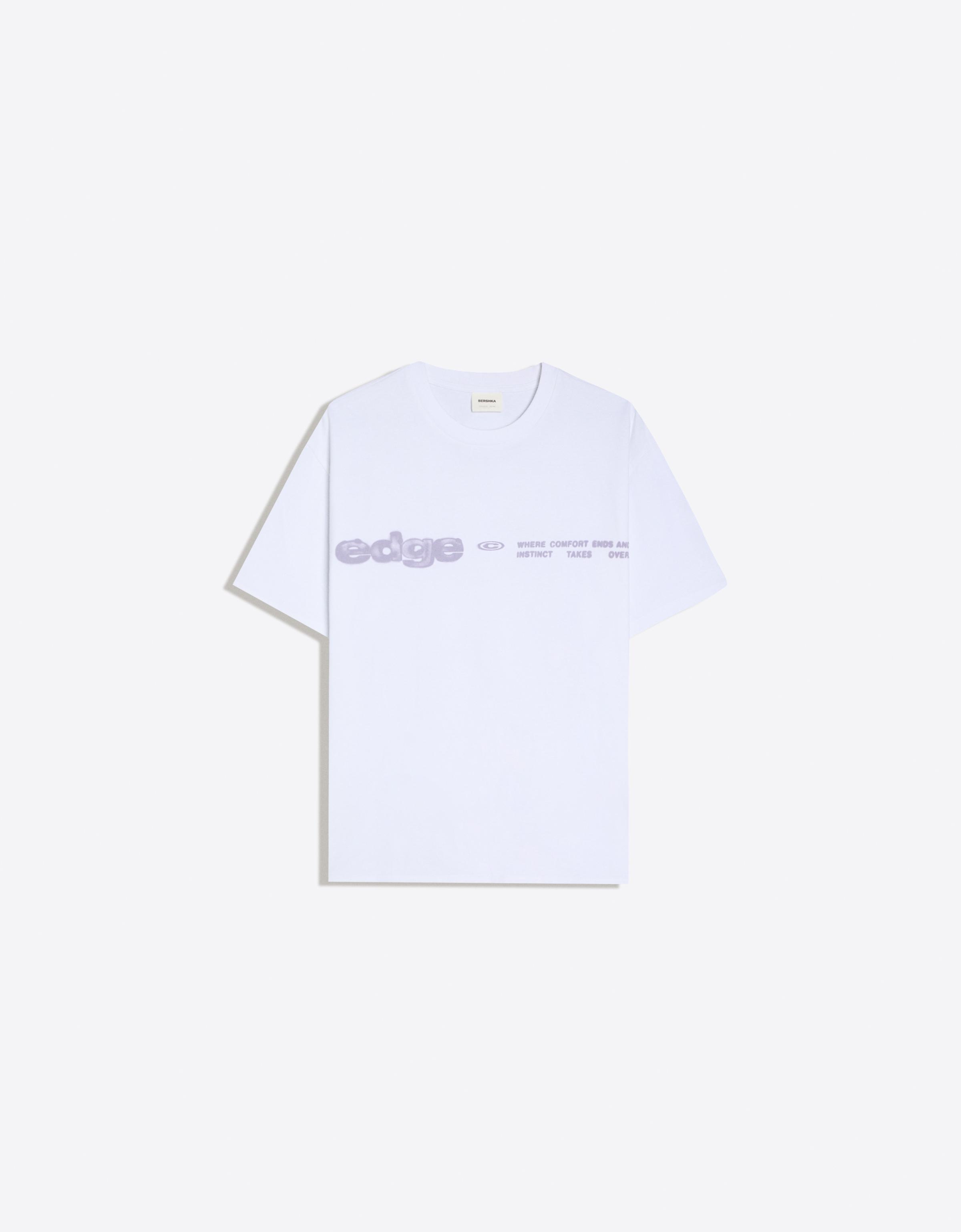 Short sleeve print T-shirt — White