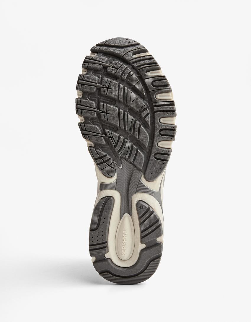 Sneakers i flere dele-Grå