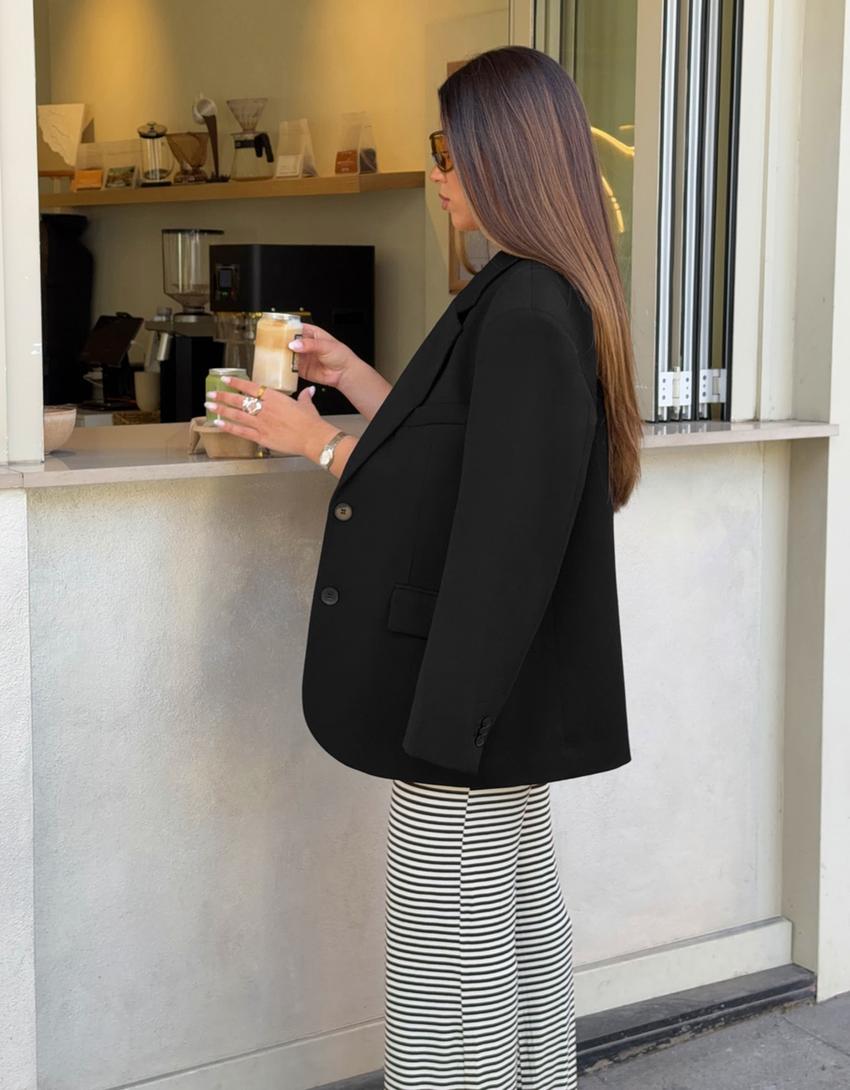 Oversize blazer-Black