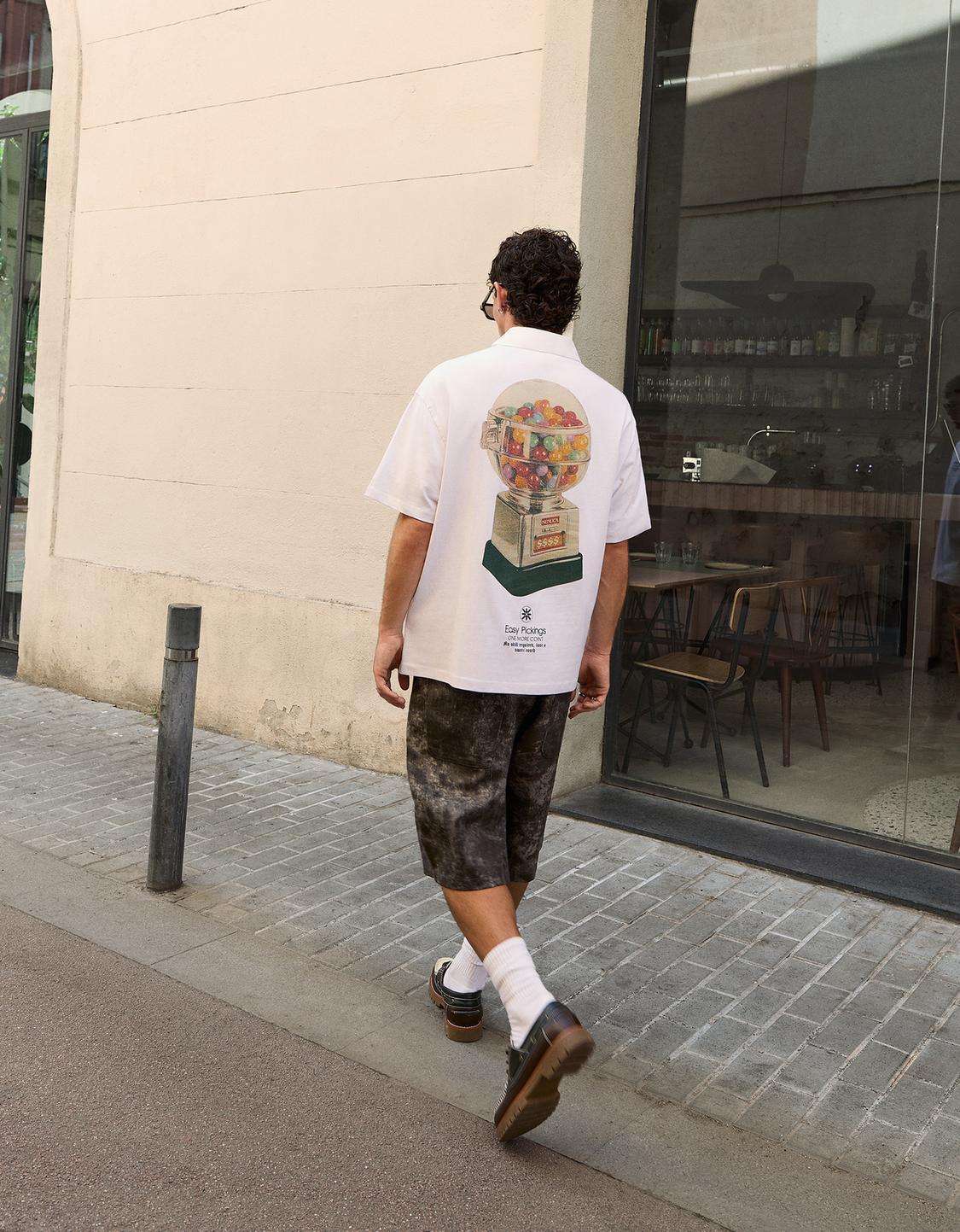 Printed Bermuda shorts