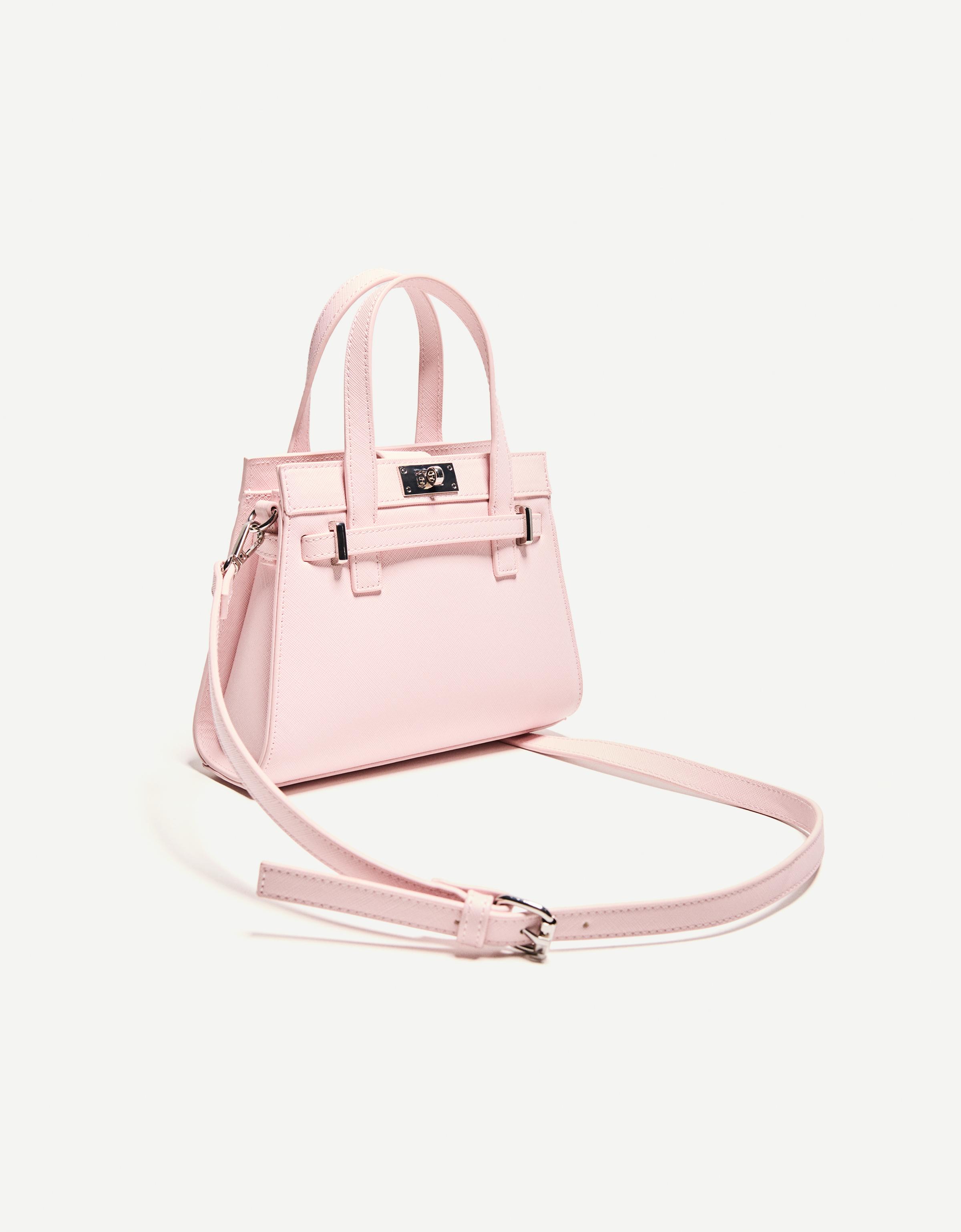 Textured minaudière — Pink