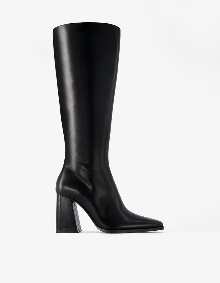 Bota tacón ancho