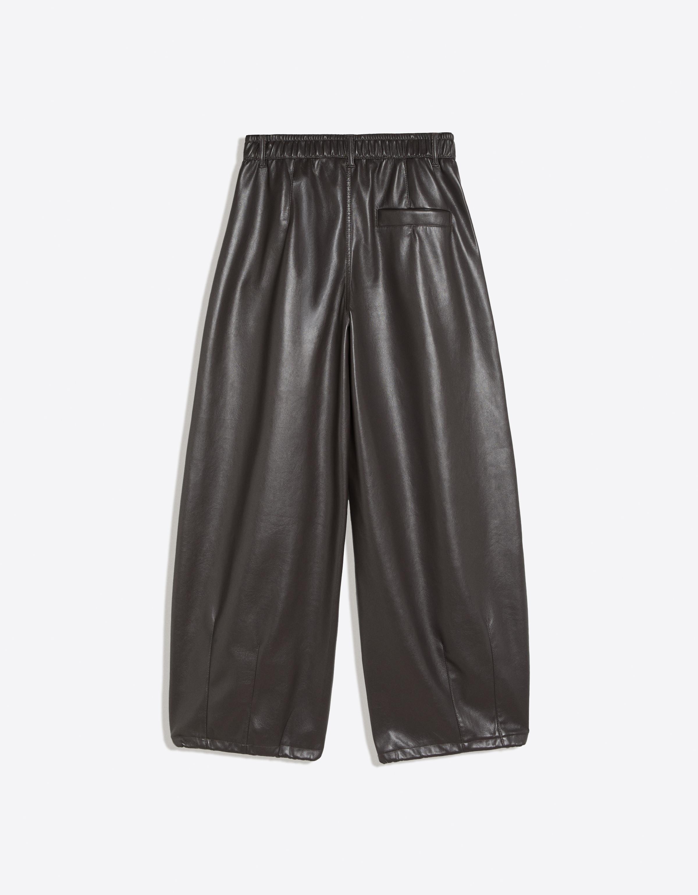 Sarouel trousers leather effect — Grey