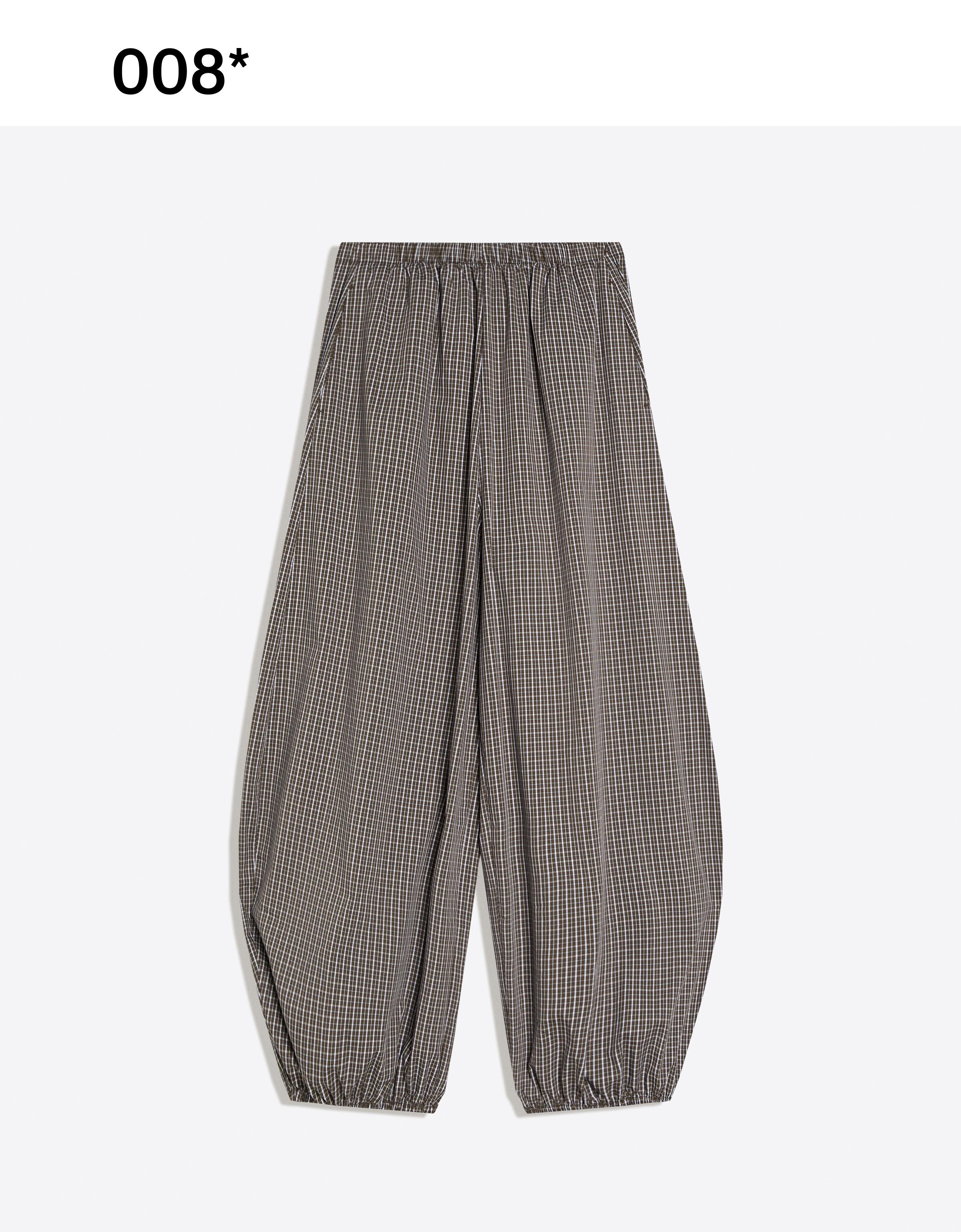 Poplin bloomer trousers — Khaki